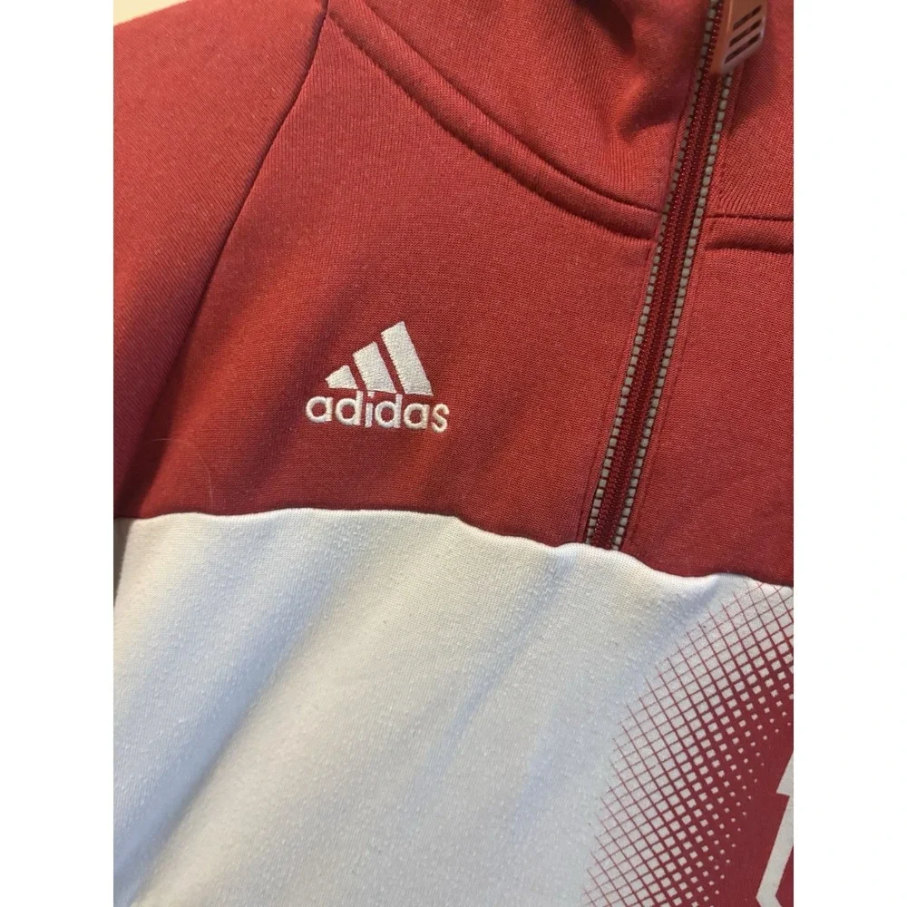 Adidas Indiana University Hooded‎ Sweatshirt Pullover - Men's Medium.